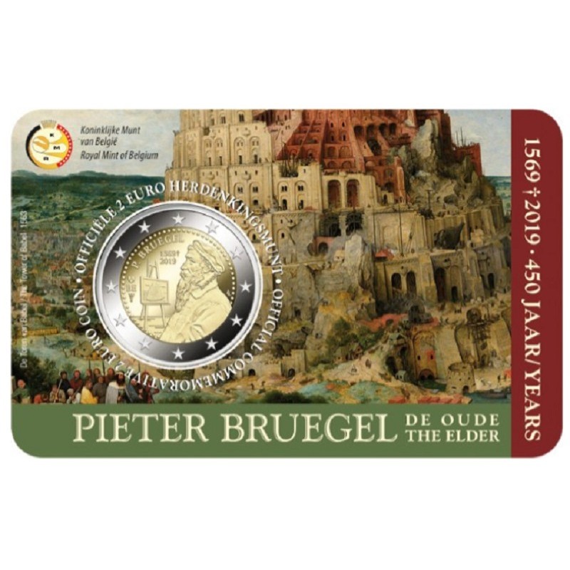 euroerme érme 2 Euro Belgium 2019 - Pieter Bruegel (BU - holland ol...