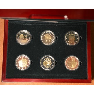 eurocoin eurocoins Set of 6 2 Euro commemorative coins Luxembourg 2...