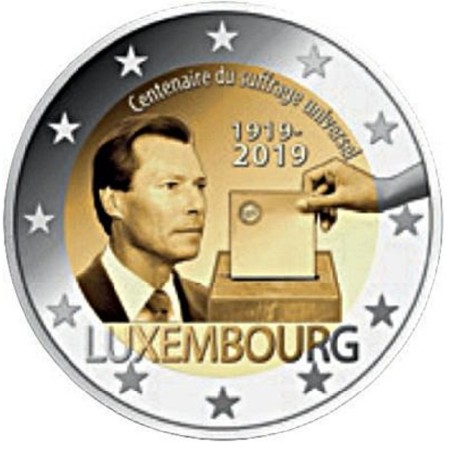 euroerme érme 2 Euro Luxemburg 2019 - A választási jog 100. évfordu...