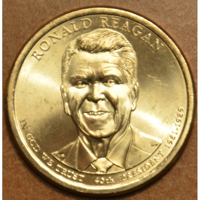 eurocoin eurocoins 1 dollar USA 2016 Ronald Reagan \\"D\\" (UNC)