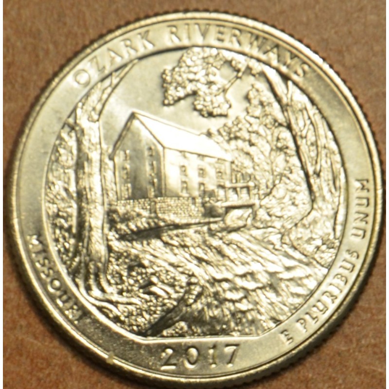 euroerme érme 25 cent USA 2017 Ozark Riverways \\"S\\" (UNC)