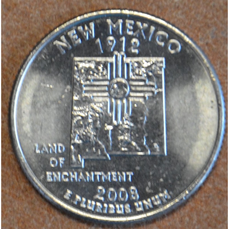 Euromince mince 25 cent USA 2008 New Mexico \\"P\\" (UNC)