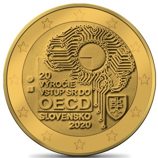 eurocoin eurocoins 2 Euro Slovakia 2020 - Accession to the OECD (go...