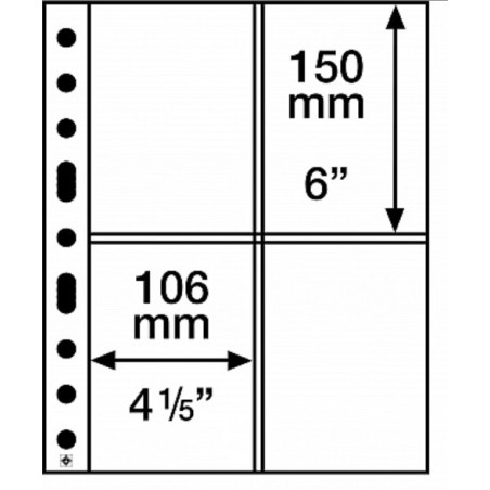 Euromince mince Leuchtturm GRANDE 5 listov na pohľadnice 4 x 106x15...