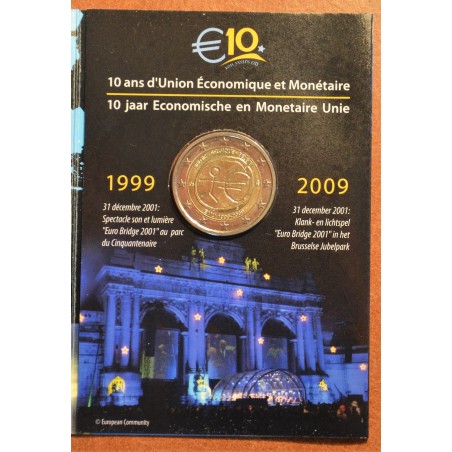 Euromince mince 2 Euro Belgicko 2009 - 10. výročie hospodárskej a m...