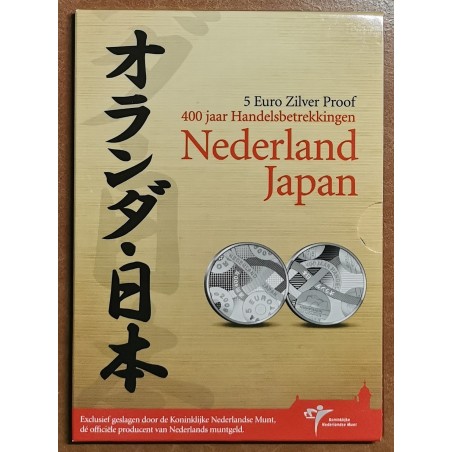 Euromince mince 5 Euro Holandsko 2009 - Japonsko (Proof karta)