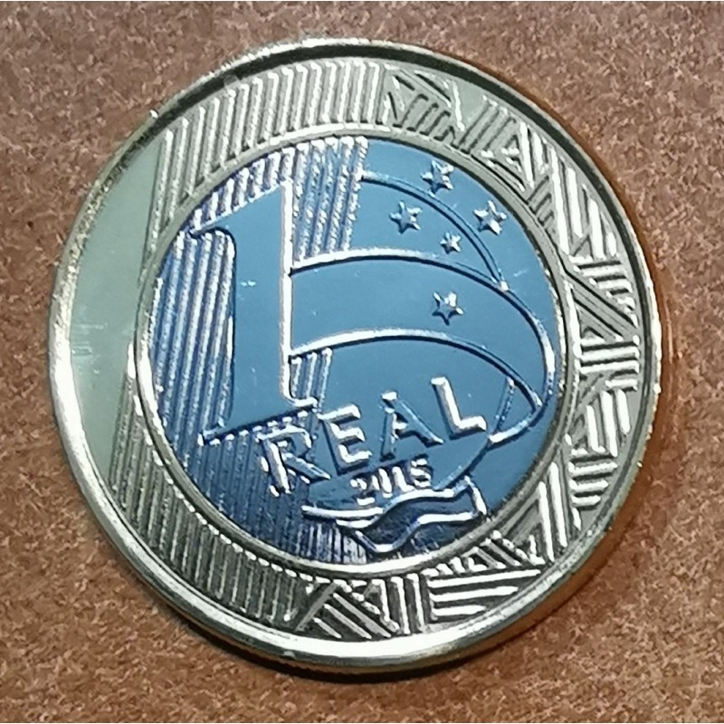 Euromince mince Brazília 1 Real 2015 (UNC)