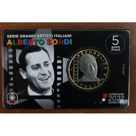 euroerme érme 5 Euro Olaszország 2022 - Alberto Sordi (Proof)