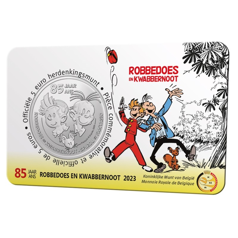 Euromince mince 5 Euro Belgicko 2023 Robbedoes (BU karta)