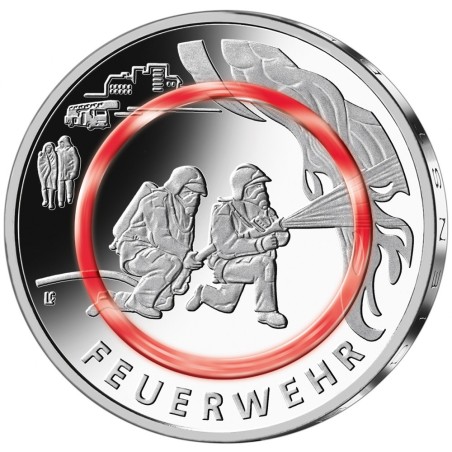 euroerme érme 10 Euro Németország 2023 \\"D\\" - Tűzoltók (UNC)