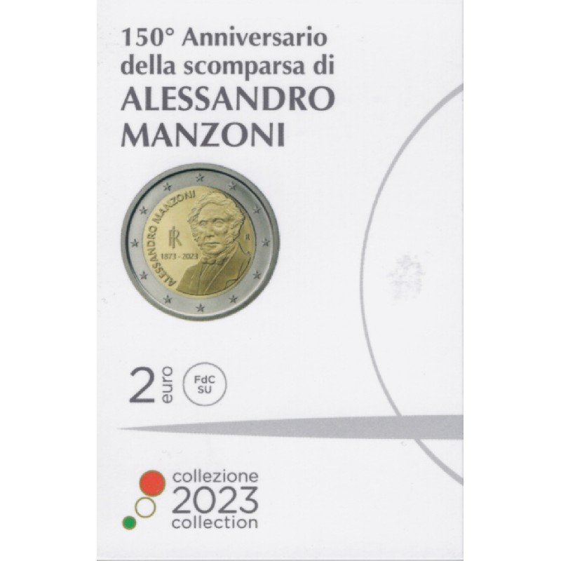 Euromince mince 2 Euro Taliansko 2023 - Alessandro Manzoni (BU)