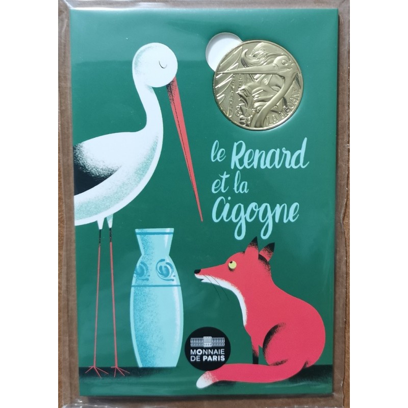 eurocoin eurocoins Token France 2021 - The fox and the stork (UNC)