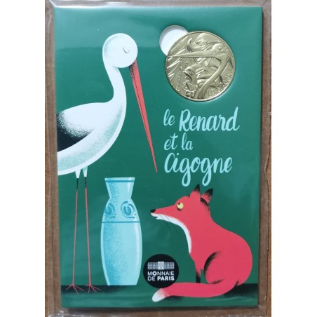 eurocoin eurocoins Token France 2021 - The fox and the stork (UNC)