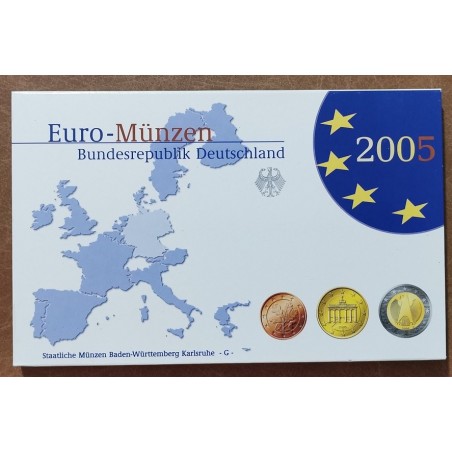 euroerme érme Németország 2005 \\"G\\" - 8 részes forgalmi sor (Proof)