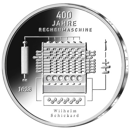 Euromince mince 20 Euro Nemecko 2023 - Schickardov mechanický kalku...