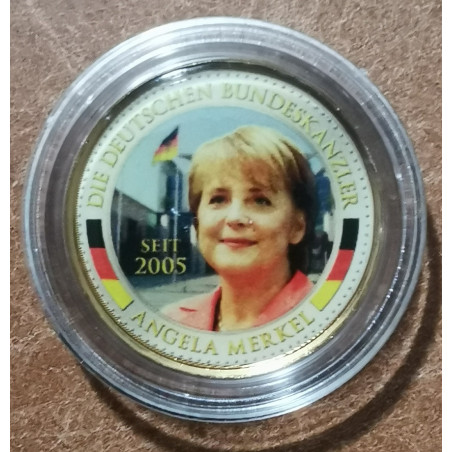 2 Euro fantasy - A német történelem: Angela Merkel (színezett UNC)