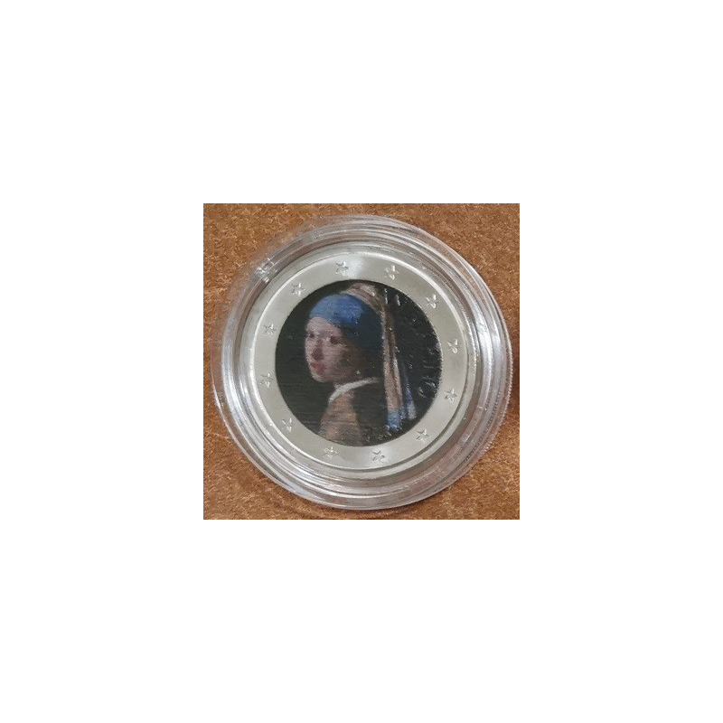 eurocoin eurocoins 2 Euro fantasy -Vermeer (colored UNC)