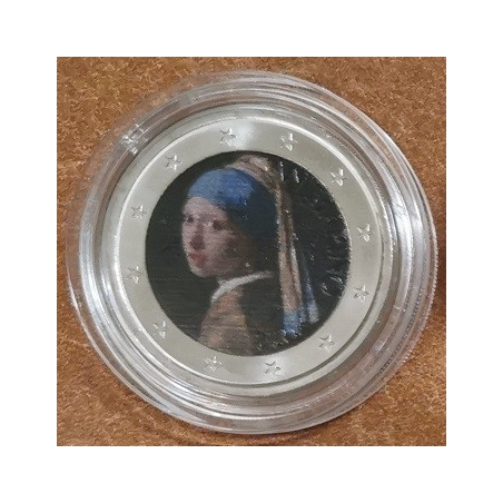 eurocoin eurocoins 2 Euro fantasy -Vermeer (colored UNC)