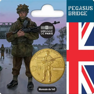 1/4 Euro Francúzsko 2024 - Pegasus bridge (UNC)