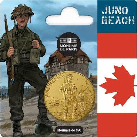 1/4 Euro Franciaország 2024 - Juno beach (UNC)