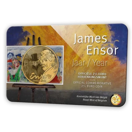 2,5 Euro Belgium 2024 - James Ensor + NFT (BU with dutch text)