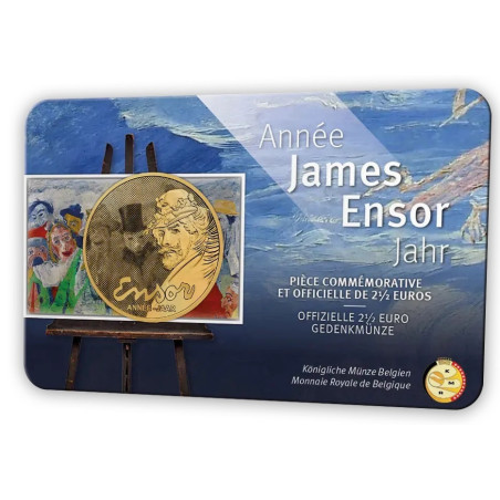 2,5 Euro Belgium 2024 - James Ensor + NFT (BU with french text)