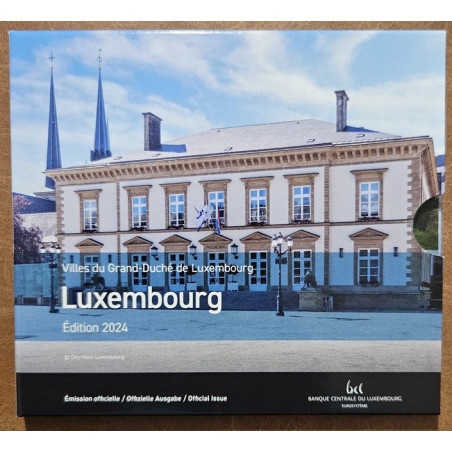 Luxembourg 2024 set with commemorative 2 Euro coin Franc coins (BU)