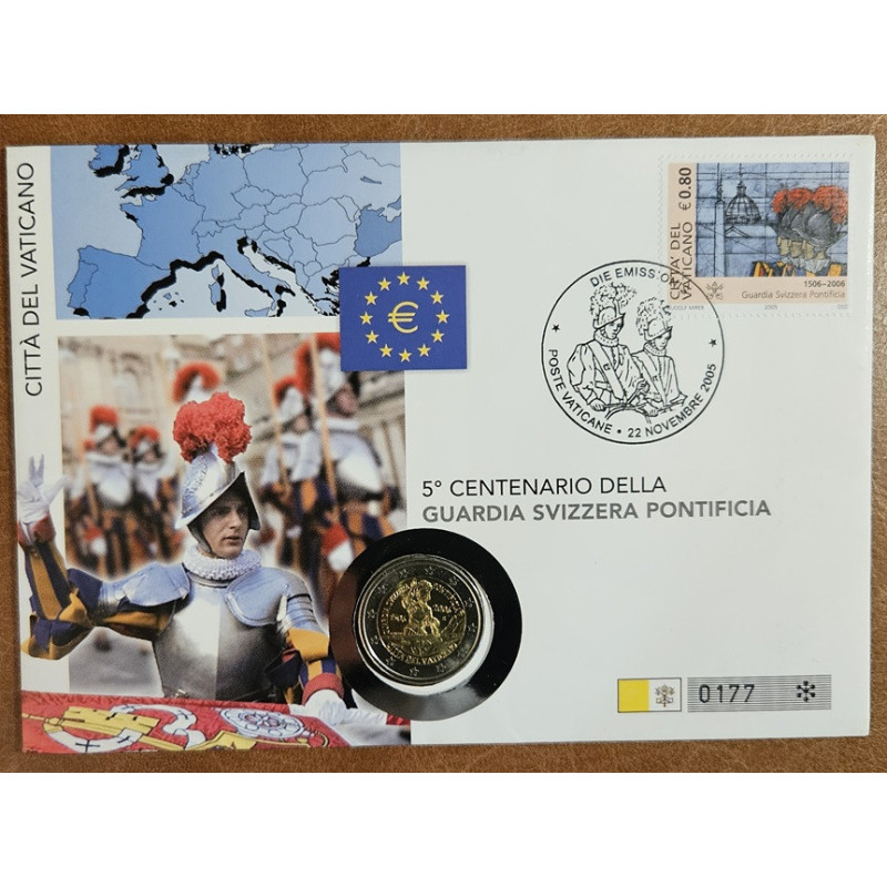 2 Euro Vatican 2006 - 500th Anniversary of the Swiss Guard (UNC)