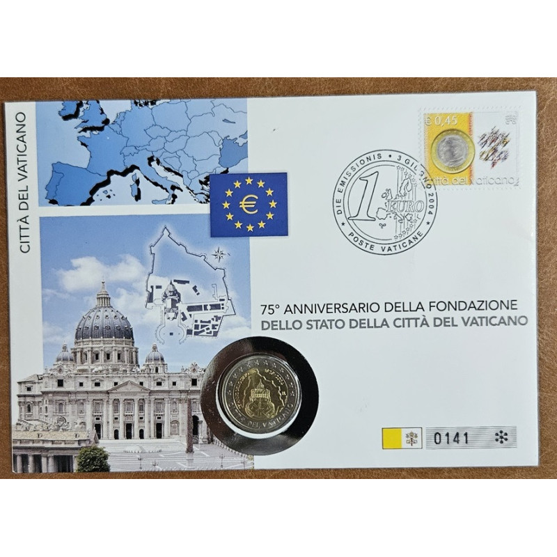 2 Euro Vatican 2004 - 75th anniversary of the founding of the Vatican City State (UNC)