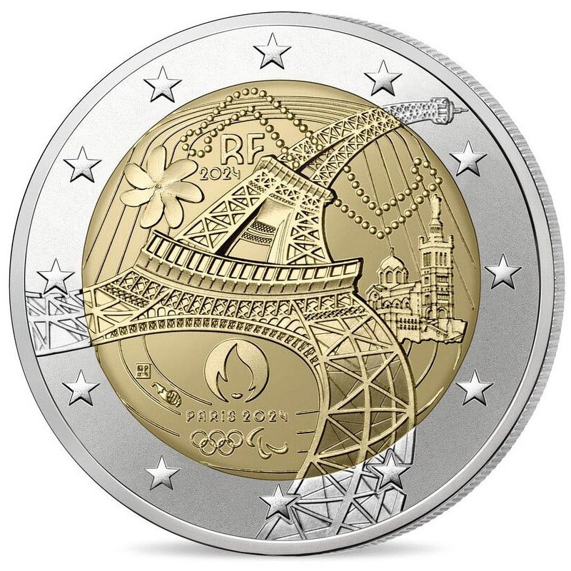 2 Euro France 2024 - Olympic and Paralympic Summer Games (UNC)