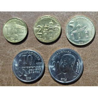 Serbia 5 coins 2008-2009 (UNC)