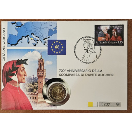 2 Euro Vatican 2021 - Dante Alighieri (UNC)