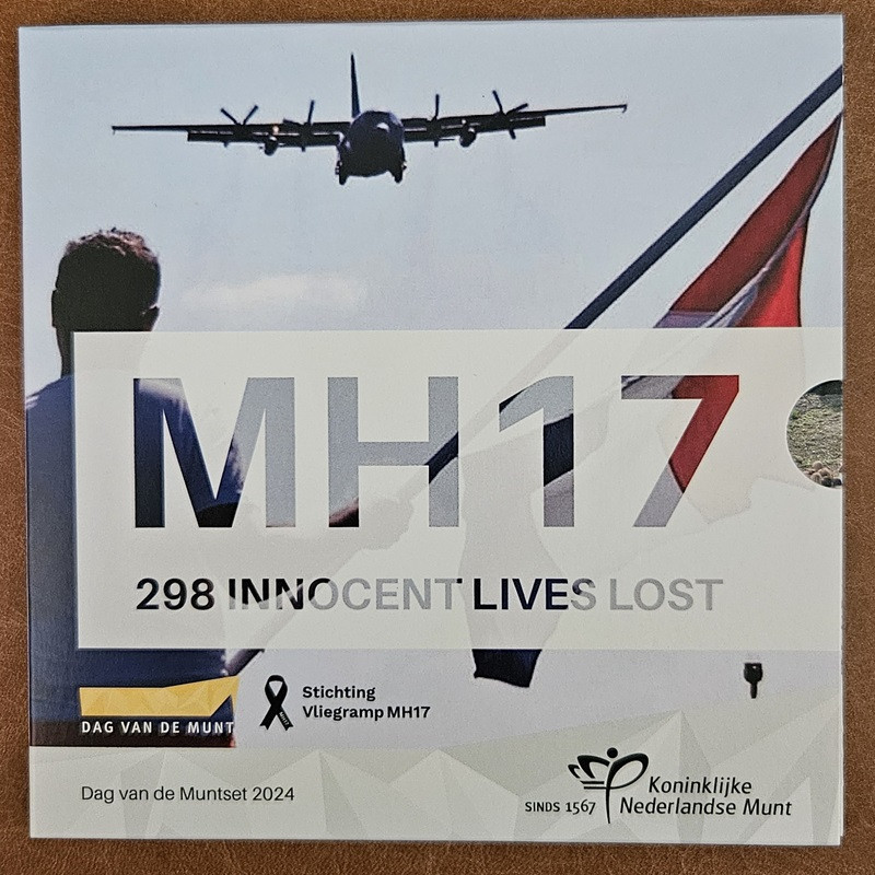 Netherlands 2024 - set of 8 coins MH17 (BU)