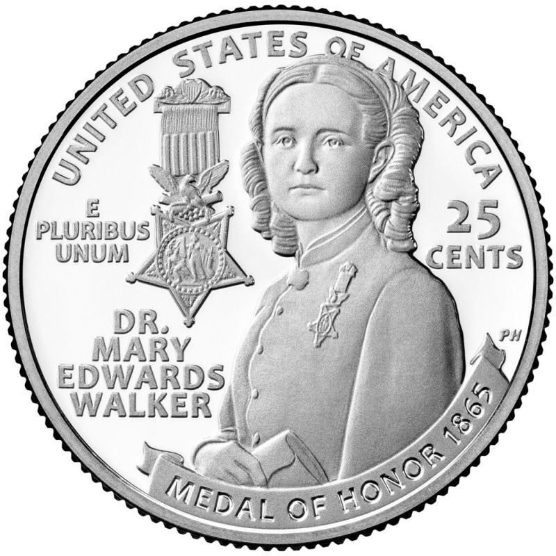 25 cent USA 2024 Dr. Mary Edwards Walker "D" (UNC)