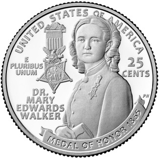 25 cent USA 2024 Dr. Mary Edwards Walker "P" (UNC)