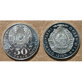 Kazahsztán 50 Tenge 2007 Otan (UNC)