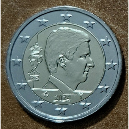 Euromince mince 2 Euro Belgicko 2024 - Kráľ Filip (UNC)