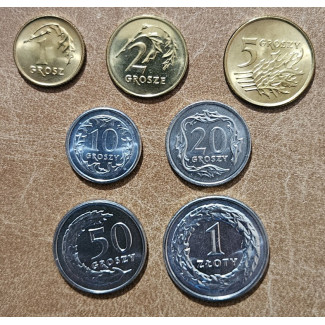 eurocoin eurocoins Poland 7 coins 1992 (UNC)