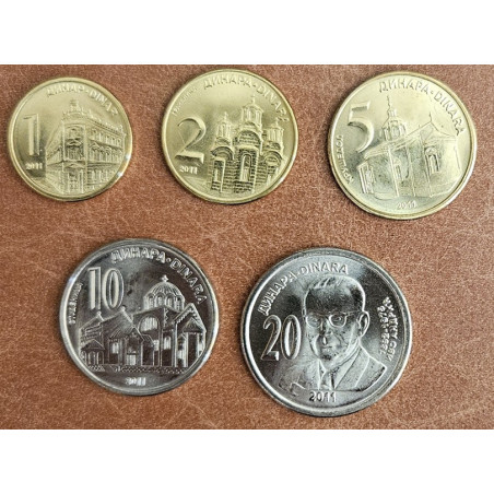 Serbia 5 coins 2011 (UNC)