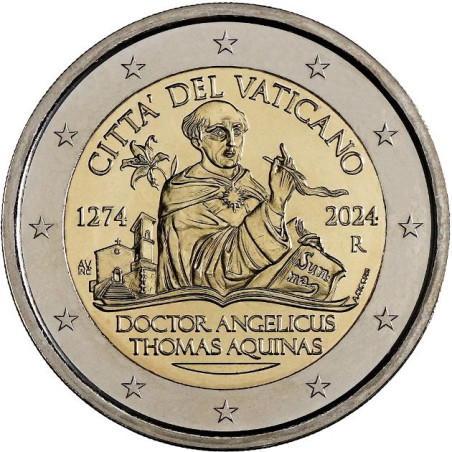 2 Euro Vatikán 2024 - Thomas Aquinas (BU)