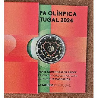 2 Euro Portugal 2024 -  Participation in the 33rd Olympic Games (Proof)