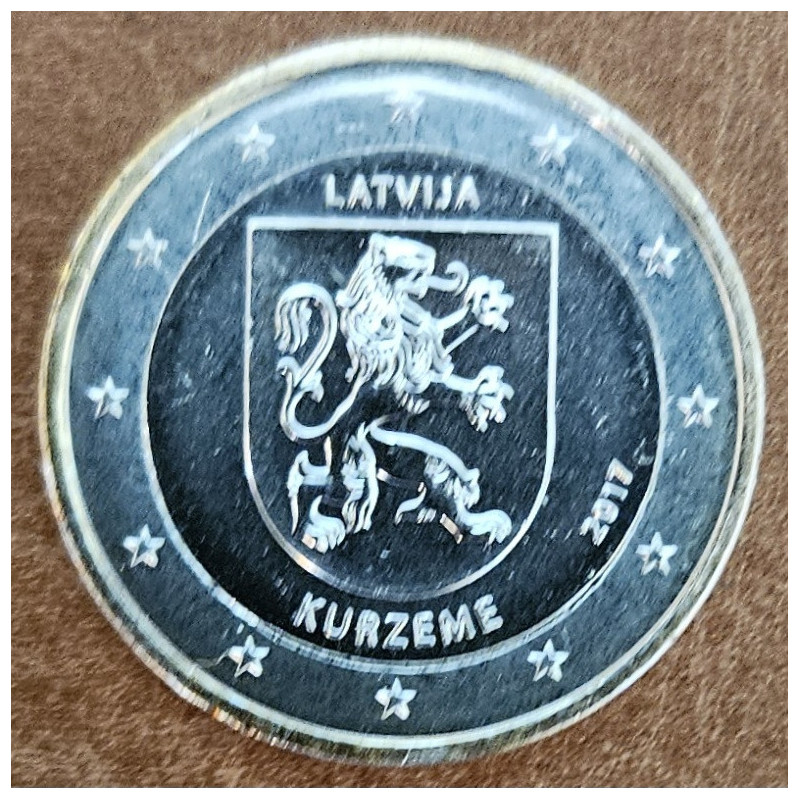 Euromince mince 2 Euro Lotyšsko 2017 - Región Kurzeme (farebná UNC)