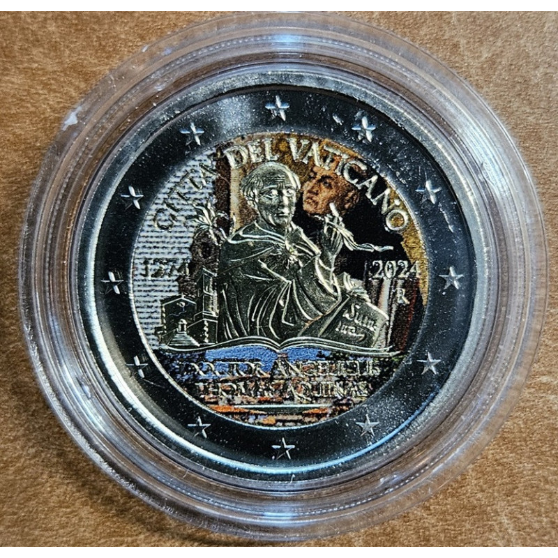 2 Euro Vatican 2024 - Thomas Aquinas II. (colored UNC)