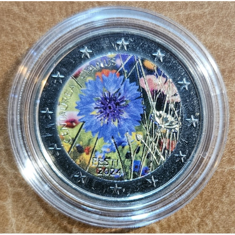 2 Euro Estónsko 2024 - Cornflower II. (colored UNC)