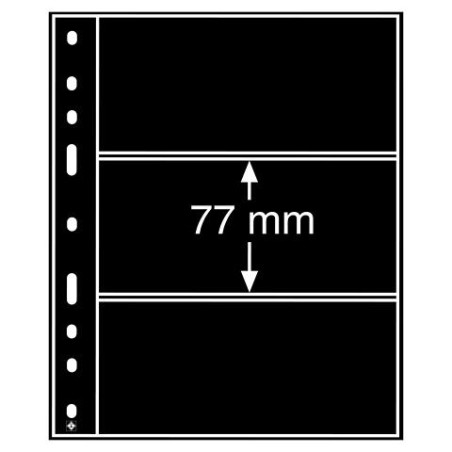 eurocoin eurocoins Leuchtturm OPTIMA sheets 3 x 77 mm (10 pcs)