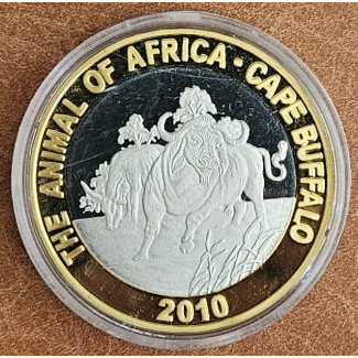 Severná Kórea 20 Won 2010 - Cape Buffalo (Proof)