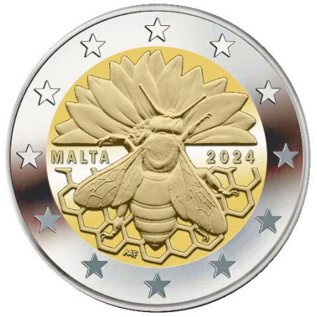 2 Euro Malta 2024 - Maltese Honey Bee (UNC)