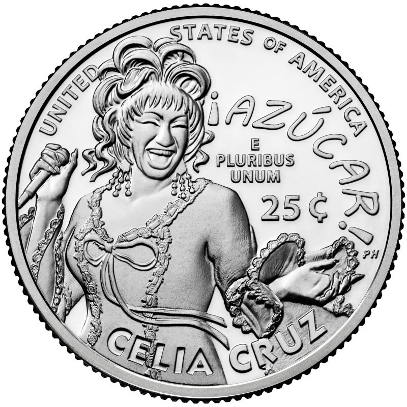 25 cent USA 2024 Celia Cruz "S" (UNC)