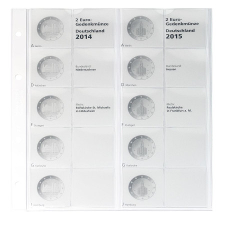 Strana 2 Euro Nemecko 2014-2015 ADFGJ do Lindner albumu