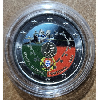 2 Euro Portugal 2024 -  Participation in the 33rd Olympic Games II. (colored UNC)